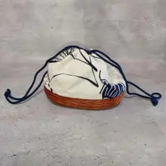 美品✨和装バッグ 着物 振り袖 白 紺 高級感