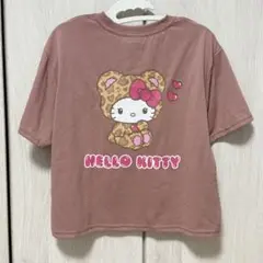 【新品未使用タグ付き】 ハローキティ tシャツ Lサイズ ヒョウ柄 ハート