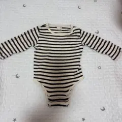 petitmainボーダーロンパース　80サイズ　美品