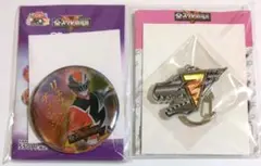 全スーパー戦隊展　リュウソウジャー　メタリック缶バッジ　アクリルキーホルダー