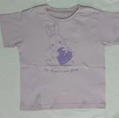 ☆未使用☆ any FAM ウサギのイラスト 薄紫色 Tシャツ