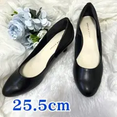 【未使用級】ジェリービーンズ　パンプス　ブラック　25.5cm