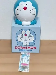 【ドラえもん】蚊取り線香入れ＆ハンディファンミニチェーン付　2点セット