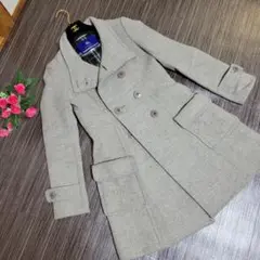 BURBERRY ブルーレーベル チェック グレー シンプル トレンチコート