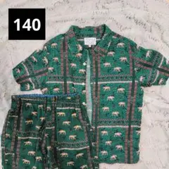 オーシャンアンドグラウンド カメハメハシャツ セットアップ 柄シャツ 140