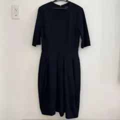 YOKOCHAN ワンピース 膝丈 ブラック 38
