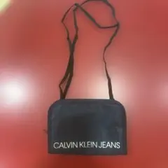 CALVIN KLEIN JEANS ブラックショルダーバッグ