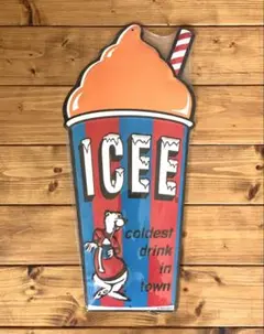 ICEE 看板 アイシー アメリカン雑貨 金属製 インテリア/ディスプレイに♬