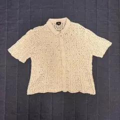 Stussy crochet shirts メッシュ　ポロシャツ　黒 2025年最新】crochet shirt stussyの人気アイテム - メルカリ