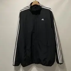 00年代 00s アディダス ナイロンジャケット ブラック 黒 XL