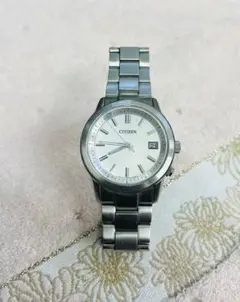 CITIZEN アナログクォーツ時計 シルバー