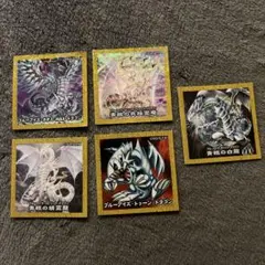 遊戯王ブルーアイズ　ハイチュウシール5枚セット