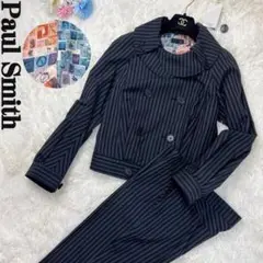 極美品♡希少♡ポールスミス セットアップ マルチカラー ストライプ 総柄 スーツ