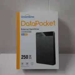 UnionSine 超薄型 外付けハードディスク 250GB 2.5インチ