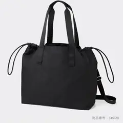ジーユー　10ポケットトートバッグ+E ブラック