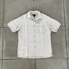 00s OLD GAP 短丈　リネンシャツ　オープンカラー　box city