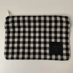 お値下げ不可|tandey オオカミとフクロウ|ギンガムチェックポーチ