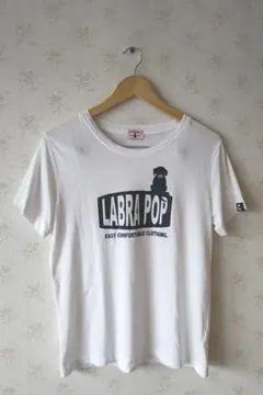 ☆LABRA POP ラブラポップ ロゴプリントホワイト Tシャツ LL☆