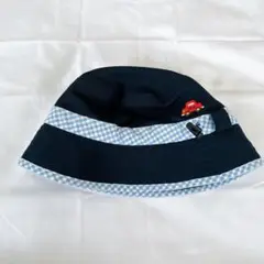 25日まで値下げミキハウスMIKIHOUSEバケットハット ネイビー 帽子