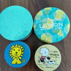 スチームクリーム レモン・ハッカ・アロエ缶　空き缶