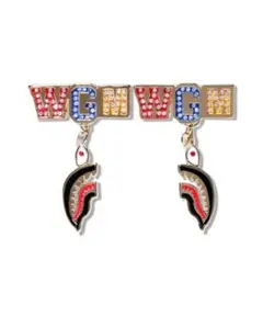 BAPE ピアス　A BATHING APE エイプ APE HEAD SILVER EARRINGS | bape.com