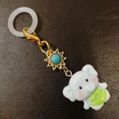 ゾウさんのアンブレラマーカー　目印　マイボトルマーカー　チャーム　シリコンリング