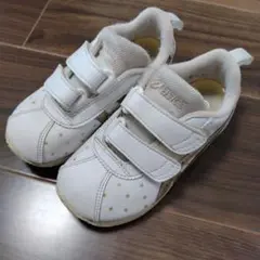 ASICS ベルクロ スニーカー ホワイト 星柄 17.0