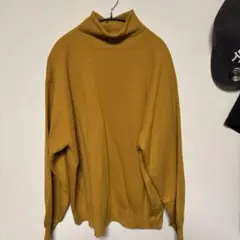 EMMA CLOTHES マスタード タートルネックニット