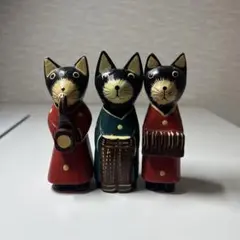 バリ猫 猫の置物 バリ雑貨 3点セット