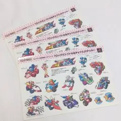 未使用 ロックマン バトル&チェイス ステッカーシート 3枚セット