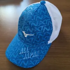 Mizuno キャップ ALL JAPAN ブルー