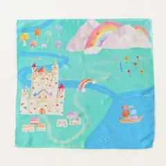 【新品】サラズシルク レインボープレイマップ シルク ミニ リトミックスカーフ