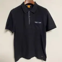 HUGO BOSS ヒューゴボス ポケット付き 黒 ポロシャツ Mサイズ