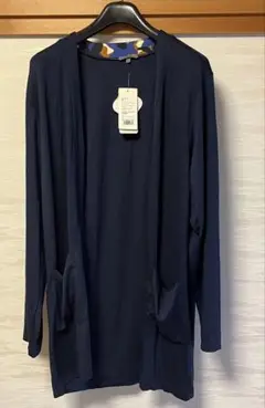 TENCEL® ロングカーディガン L ネイビー