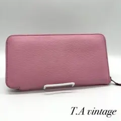美品!エルメス アザップロング オールレザー 長財布 ピンク