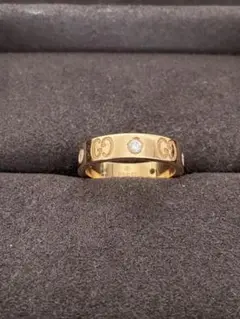 GUCCI ピンクゴールド アイコンリング