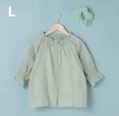 Lindsay チュニック ブラウス　L ミント￼グリーン