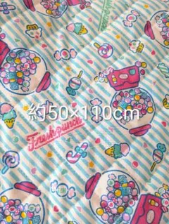 サンリオ　Freshpunch　フレッシュパンチ　キルティング　生地　ブルー