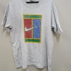 90sNIKE90sナイキ銀タグTシャツテニスコート
