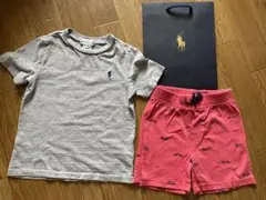24M RALPHLAUREN 定番 グレー Tシャツ 乗り物 パンツ セット