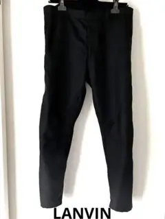 ☆美品☆ランバン/パンツ/スラックス/50/ブラック/ウール/メンズ