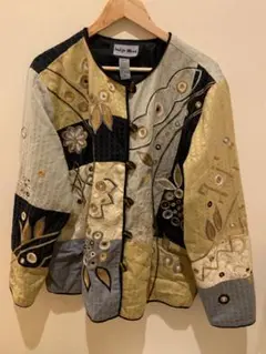 Indigo Moon Embroidery Design Jacket