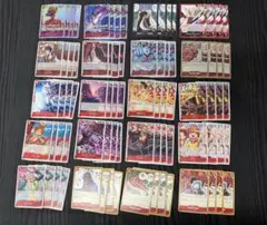 赤　SR以下ノーマル各4枚セット（ドンカード4枚付）　師弟の絆　ワンピースカード
