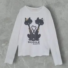 OLIVE des OLIVE　長袖Ｔシャツ　ロンＴ　綿100%　日本製　猫