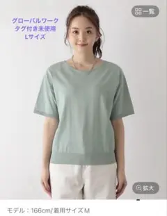 【タグ付き未使用】スッキレイさらさらVネックプルオーバー グローバルワーク
