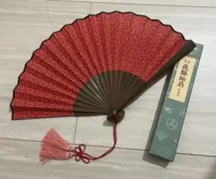 飛騨紬扇　未使用品