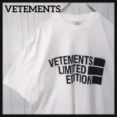【即完売注意・オーバーサイズ】ヴェトモン☆Tシャツ ビッグロゴ オーバーサイズ