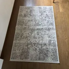 玄関マット　アンティーク風　ヴィンテージ グレー