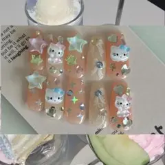 【即購入OK・即日配送】キティ　ネイルチップ
