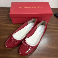 Oriental Traffic 赤 バレエシューズ 防水